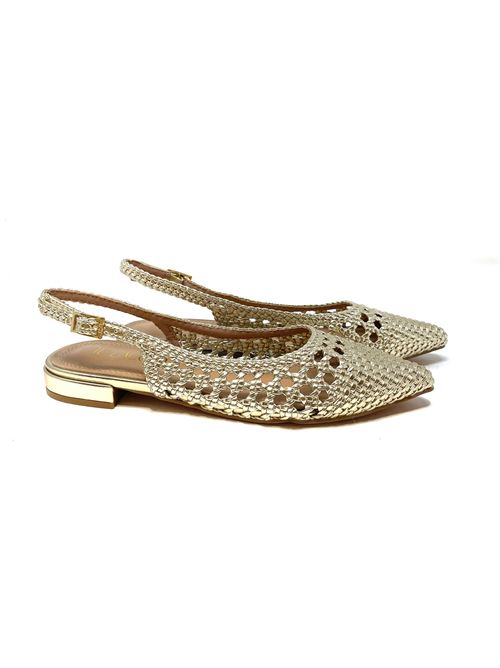 Slingback donna intrecciata IL LACCIO | 9044LAMINATOPLATINO
